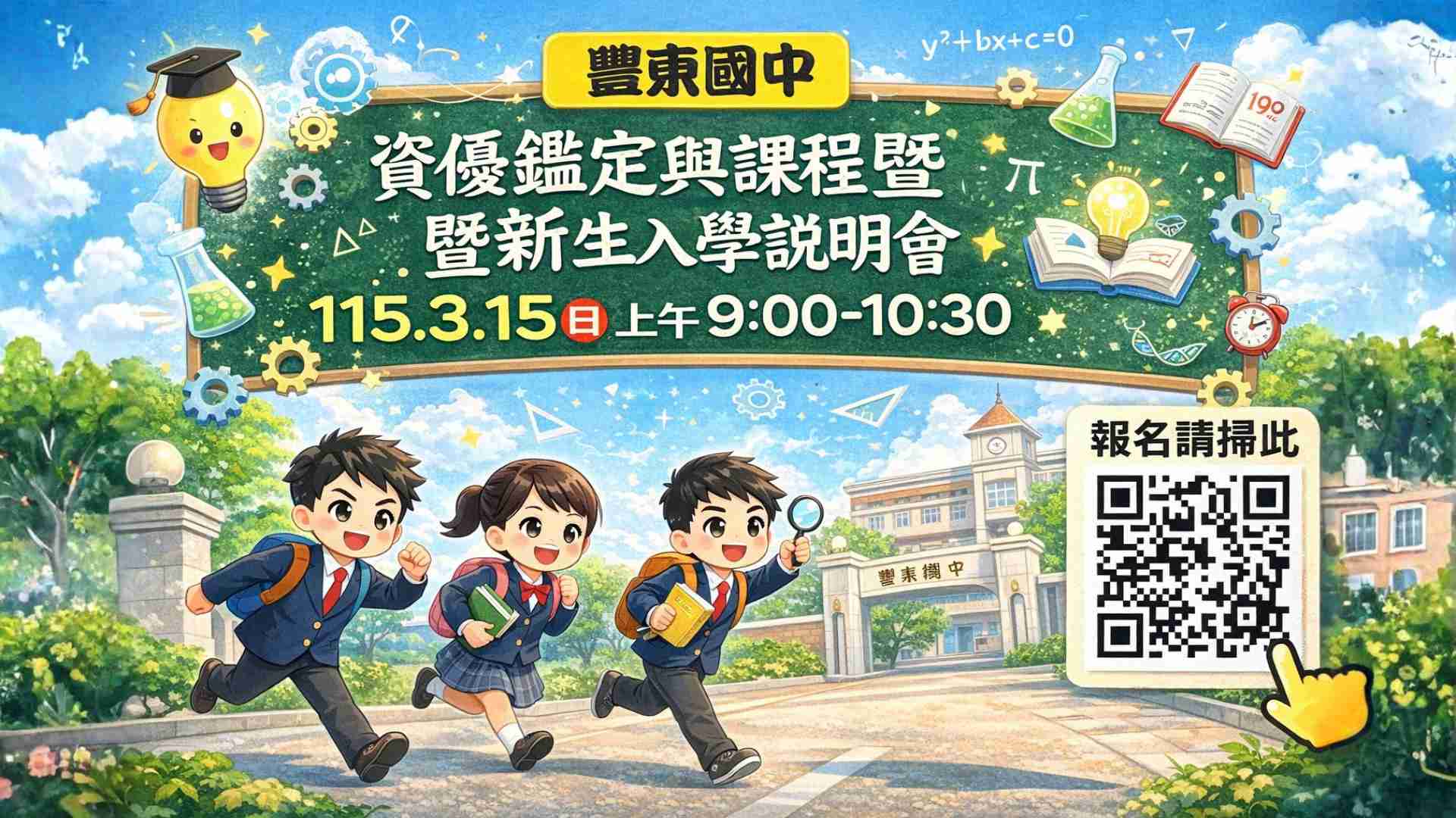 連結到資優鑑定與課程曁曁新生入學說明會(另開新視窗)